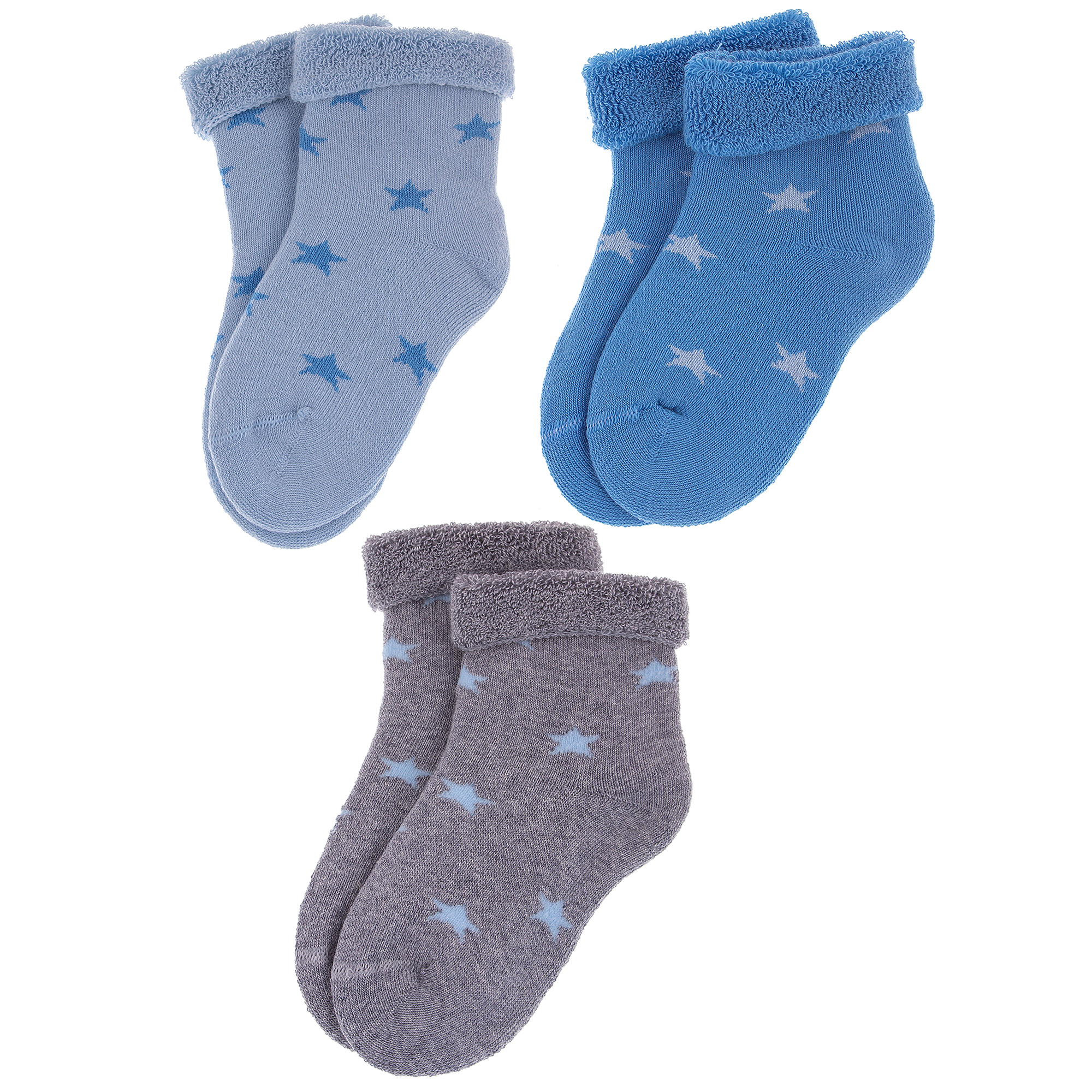 

Носки детские Rusocks Д-33303, голубой; серый; синий, 12, Д-33303