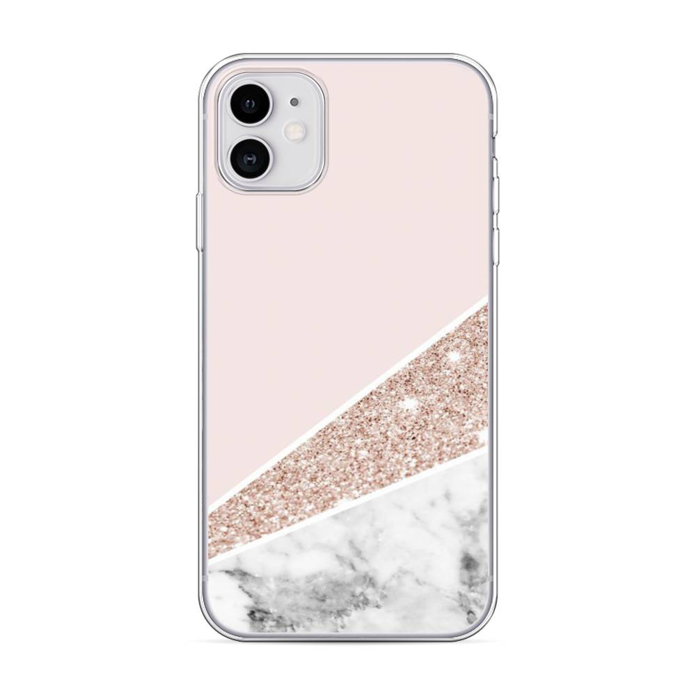

Чехол Awog для Apple iPhone 11 "Блестящий розовый мрамор"