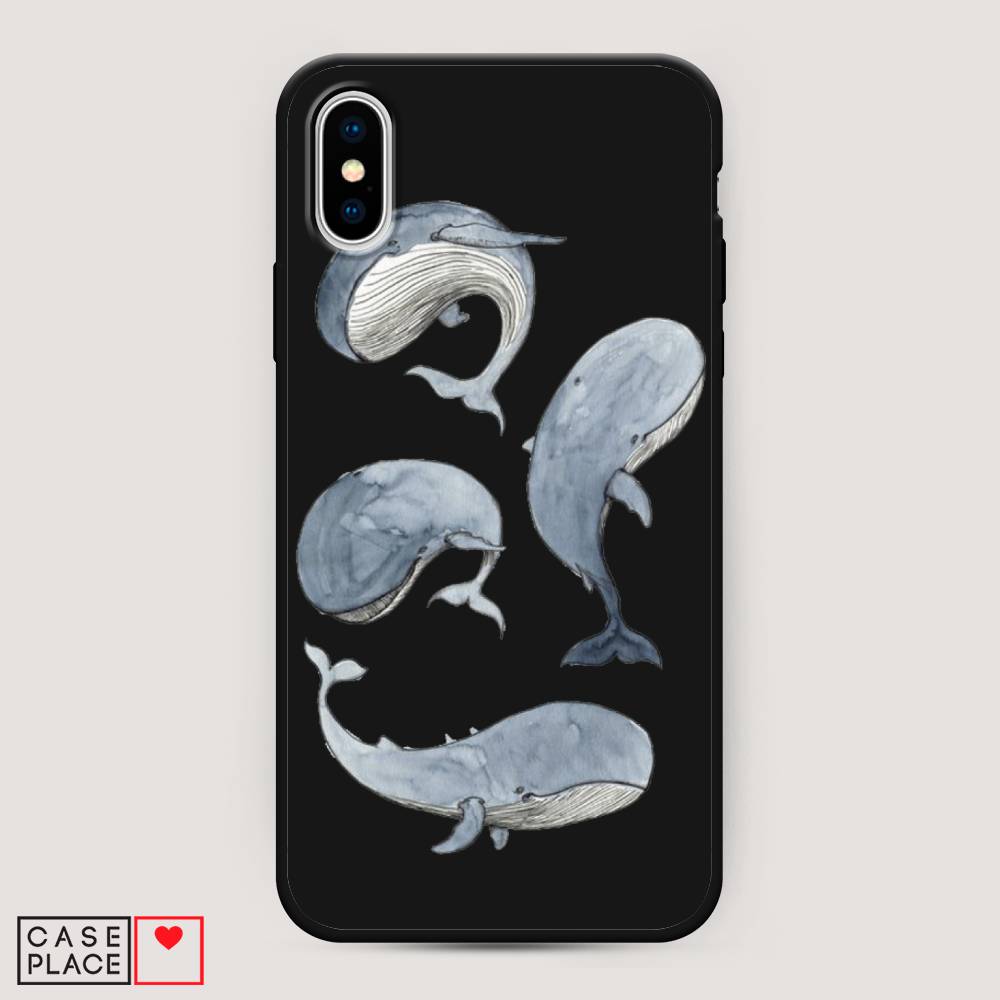 

Чехол Awog на Apple iPhone XS Max (10S Max) / Айфон XS Max (10S Max) "Киты", Разноцветный, 11952-1