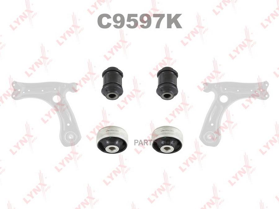 

LYNXAUTO C9597K C9597K_комплект сайлентблоков! рычага 2шт.+2шт.\ VW Passat 88