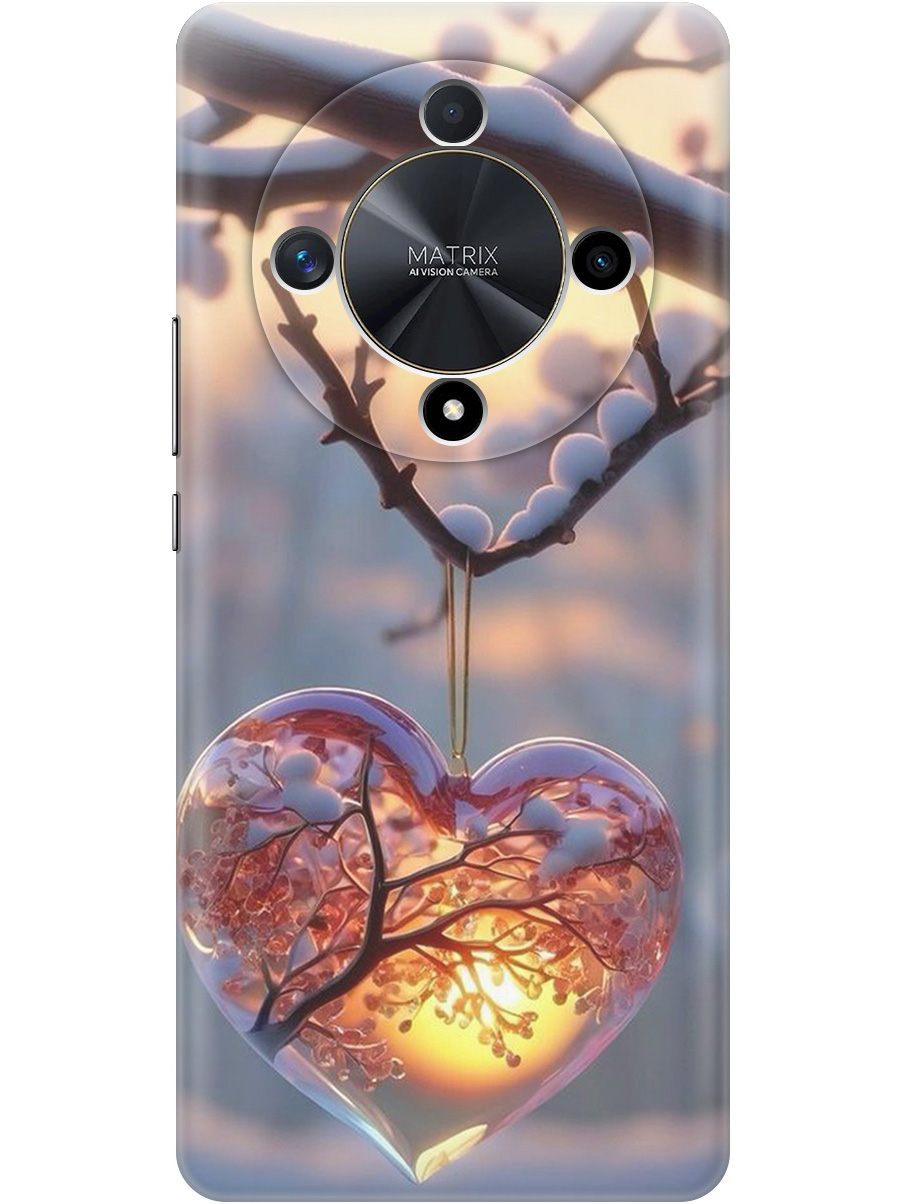 

Силиконовый чехол на Honor X9b / X50 с принтом "Ледяное сердце", Прозрачный;белый;желтый;оранжевый, 781974391