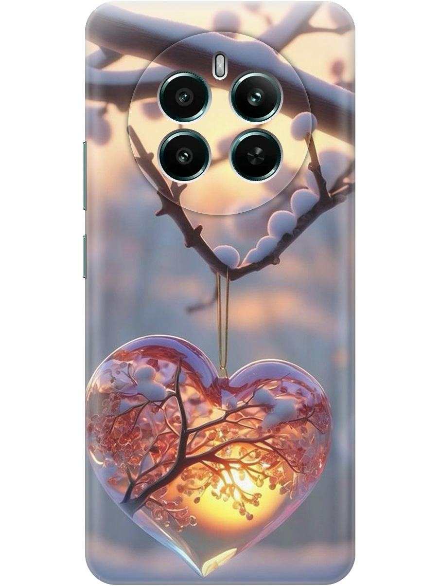 

Силиконовый чехол на Realme 12+ 5g / Narzo 70 Pro 5g с принтом "Ледяное сердце", Прозрачный;белый;желтый;оранжевый, 783983291