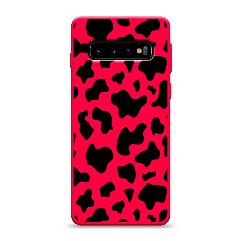 

Чехол Awog на Samsung Galaxy S10 "Пятна коровы черные", Разноцветный, 27053-1