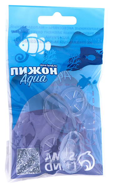 Присоски с держателем Пижон Аква Ф14 мм, силиконовые, 1 набор