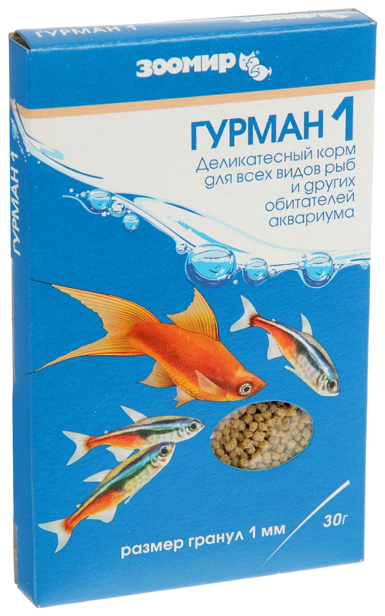 Корм для аквариумных рыбок Зоомир Гурман 1, 30 г