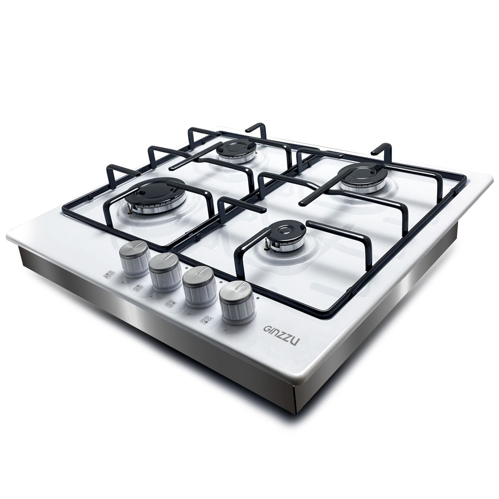

Встраиваемая газовая панель Ginzzu HCG-402, HCG-402 белая