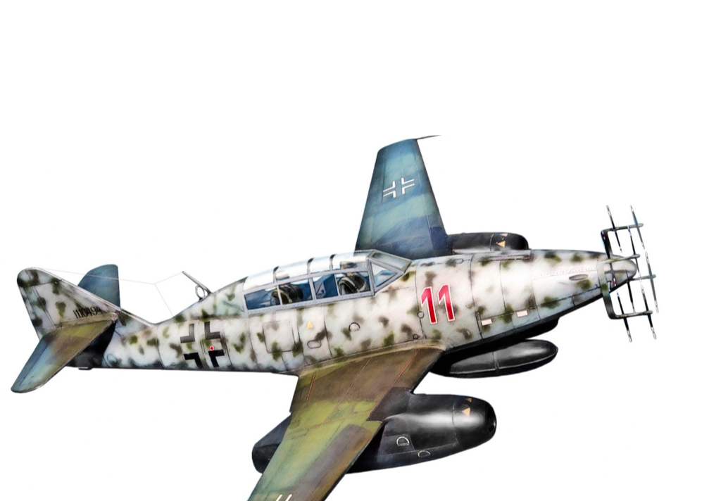 

QD48163 3D Декаль интерьера кабины Me 262B-1a/U1 для модели HobbyBoss, Цветной