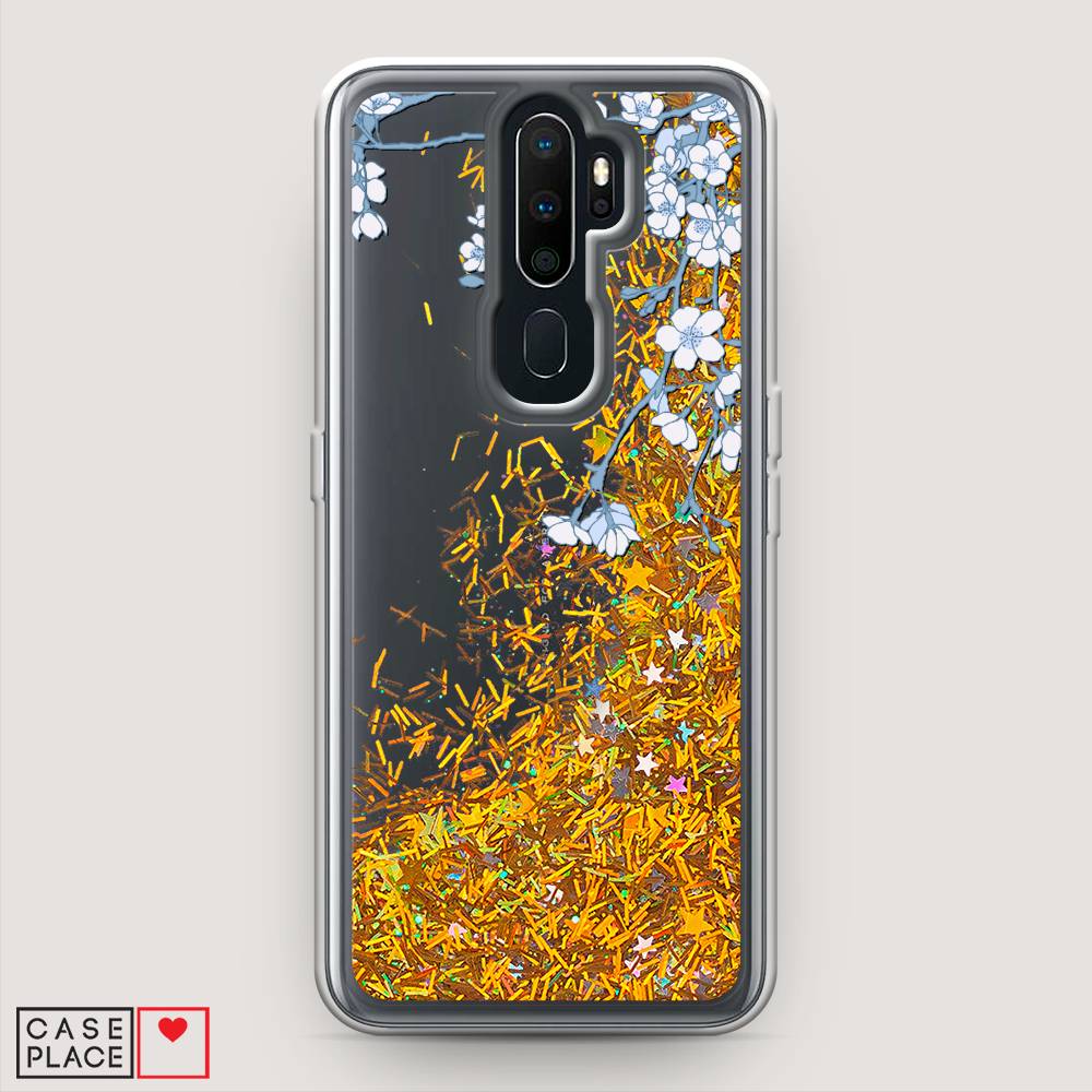 

Жидкий чехол с блестками "Цветочная фантазия 3" на Oppo A5 (2020), 251390-1
