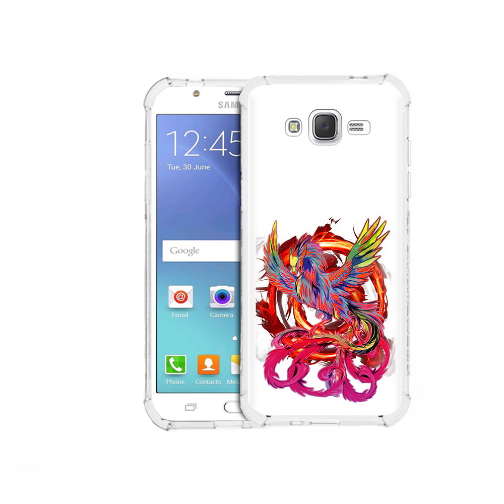 

Чехол MyPads Tocco для Samsung Galaxy J5 (2015) красочный феникс (PT15272.579.414), Прозрачный, Tocco