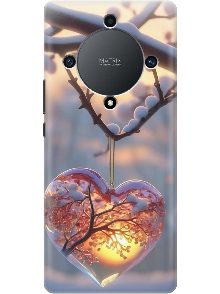 

Силиконовый чехол на Honor X9a / Magic5 Lite с принтом "Ледяное сердце", Прозрачный;белый;желтый;оранжевый, 769394791