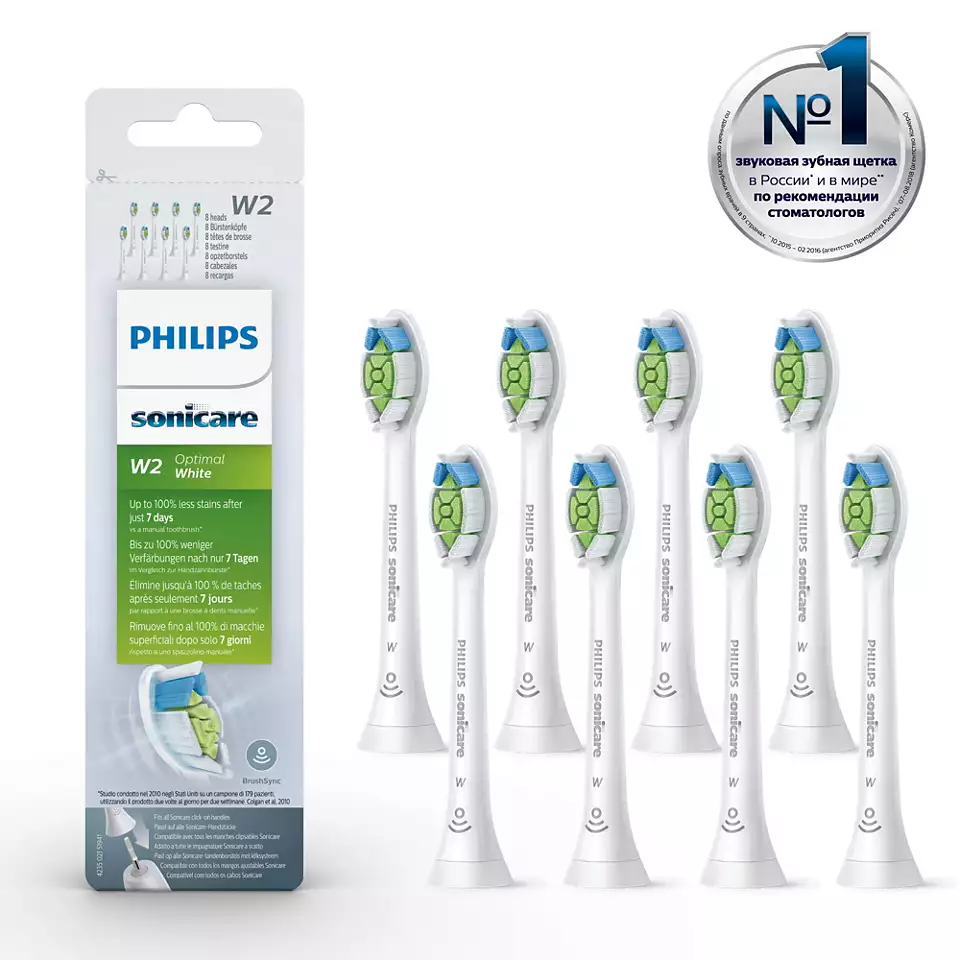 

Насадка для зубной щетки Philips Sonicare HX6068/12, 8шт, HX6068/12