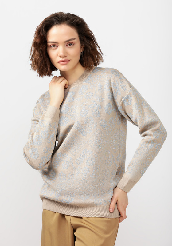 

Джемпер женский Vivawool 311825 бежевый 54 RU, 311825