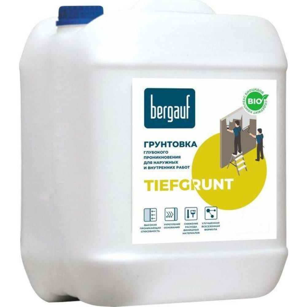 

Грунтовка глубокого проникновения Bergauf TIEFGRUNT U 5 л 24515