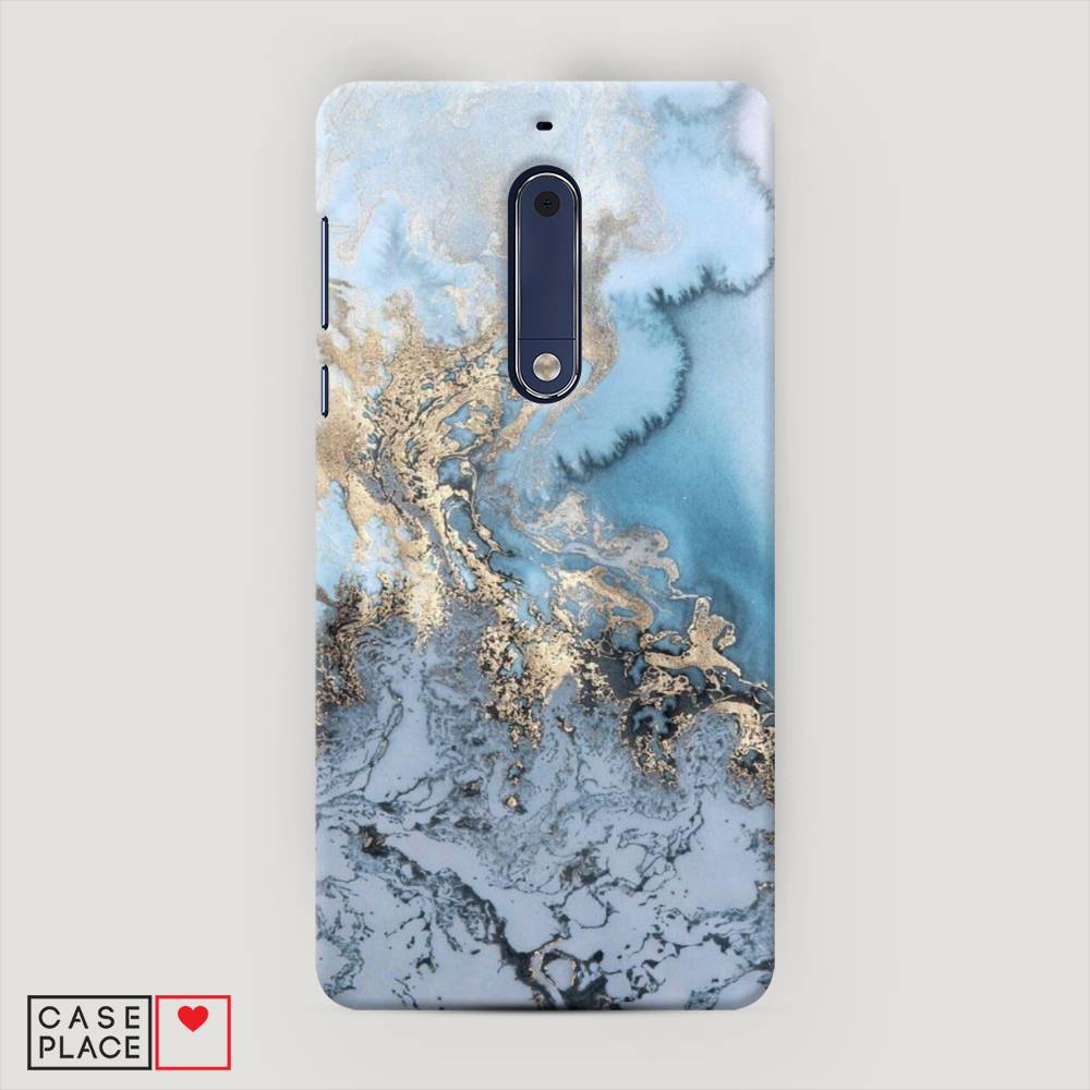 

Чехол Awog "Морозная лавина синяя" для Nokia 5, 120220-2
