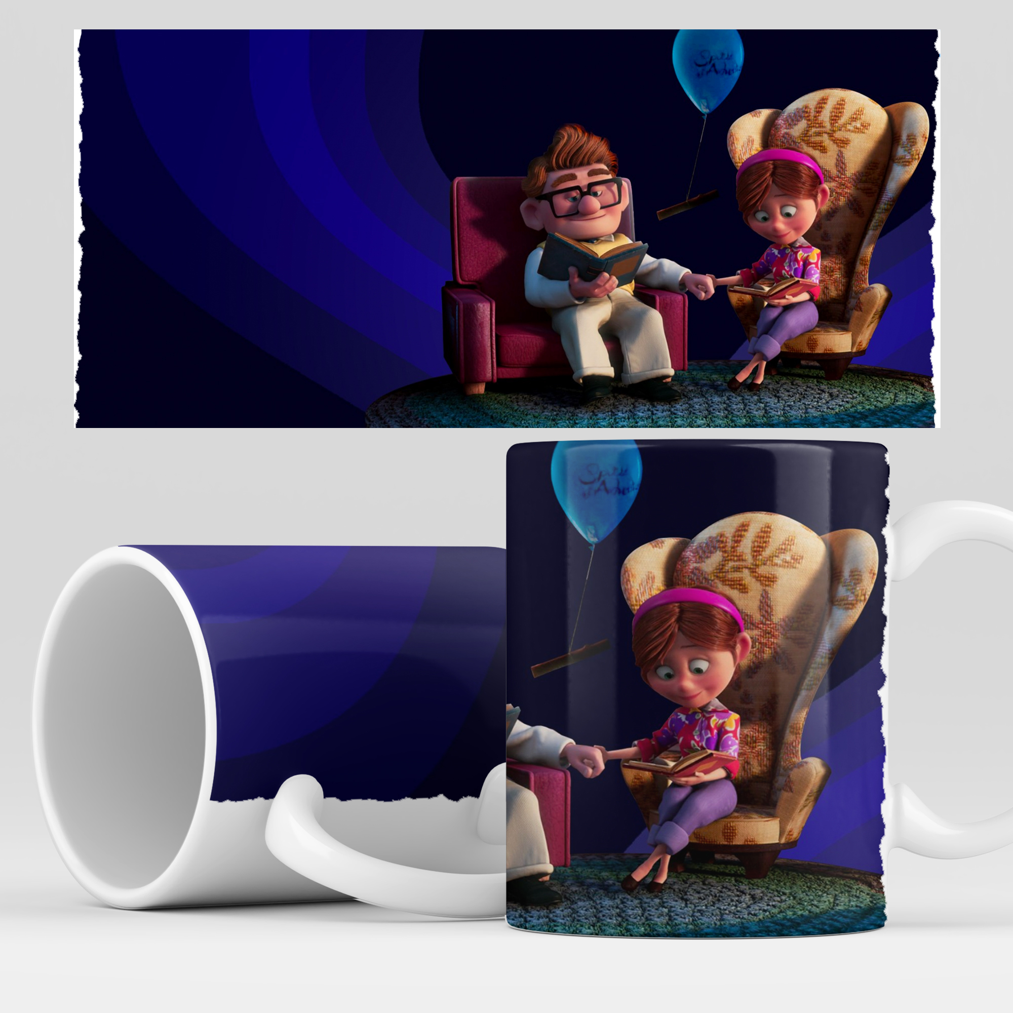 

Кружка RocketCup с принтом "Вверх" мультфильм, Up02