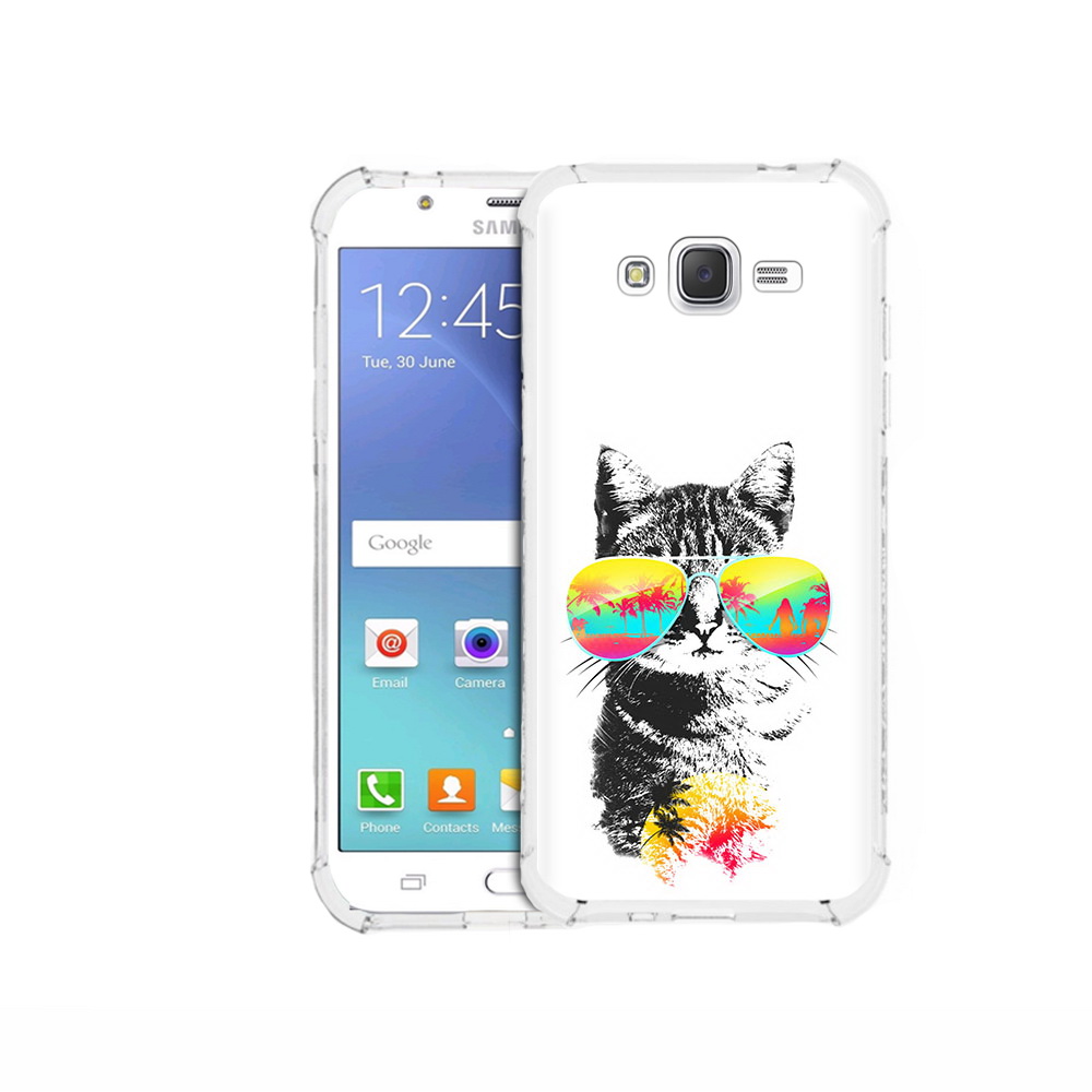 

Чехол MyPads Tocco для Samsung Galaxy J5 (2015) крутой кот (PT15272.579.425), Прозрачный, Tocco