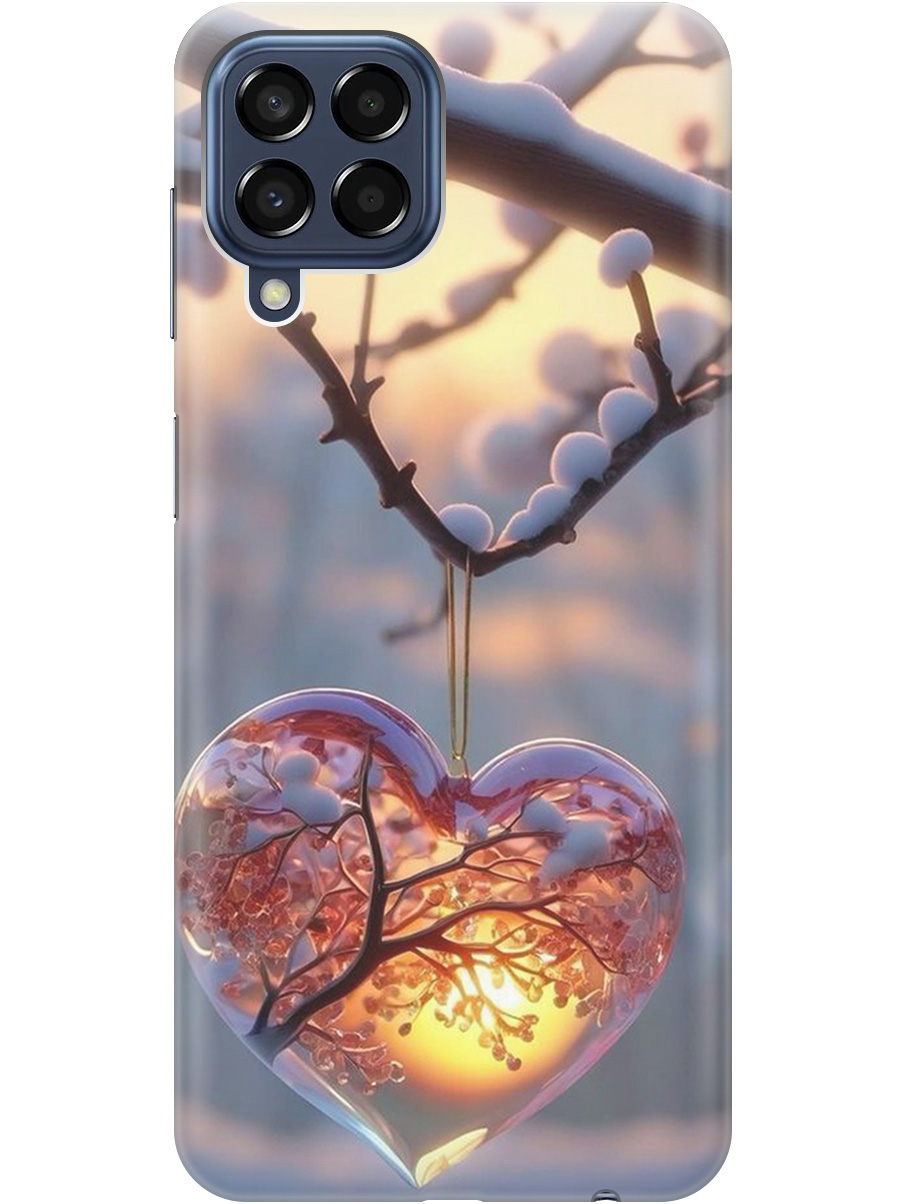 

Силиконовый чехол на Samsung Galaxy M33 5G с принтом "Ледяное сердце", Прозрачный;белый;желтый;оранжевый, 740187591