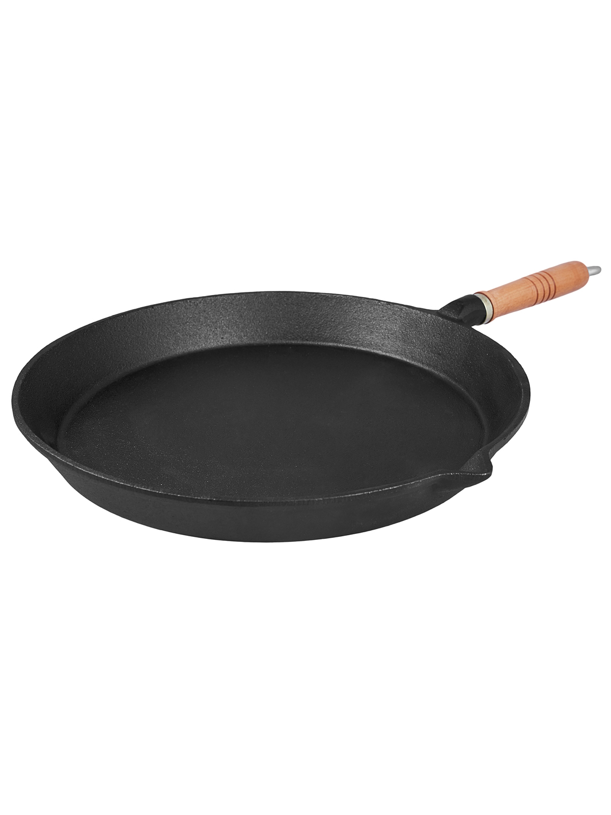 

Сковорода MY REAL IRON COOK Tradition чугунная, с деревянной ручкой, 28,5 см, Черный
