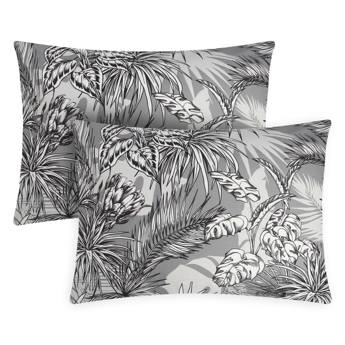 

Комплект наволочек Этель Tropical vibes 50х70 см-2 шт, 100% хлопок, мако-сатин, Серый