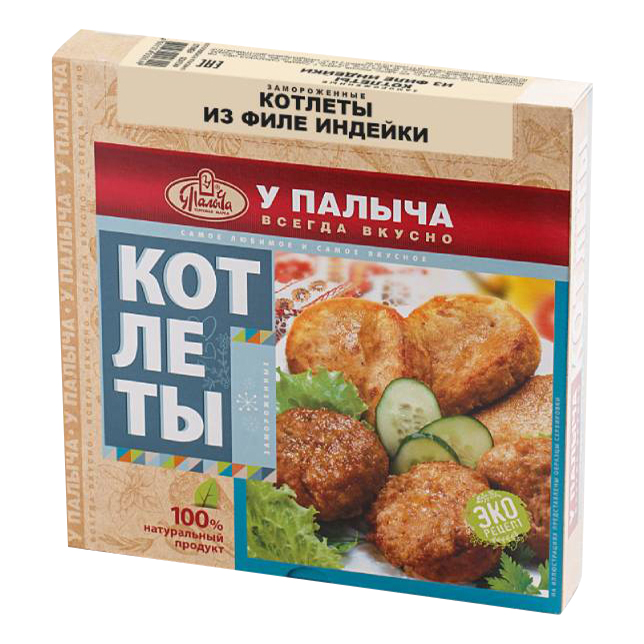 Котлеты из филе индейки У Палыча замороженные 375 г