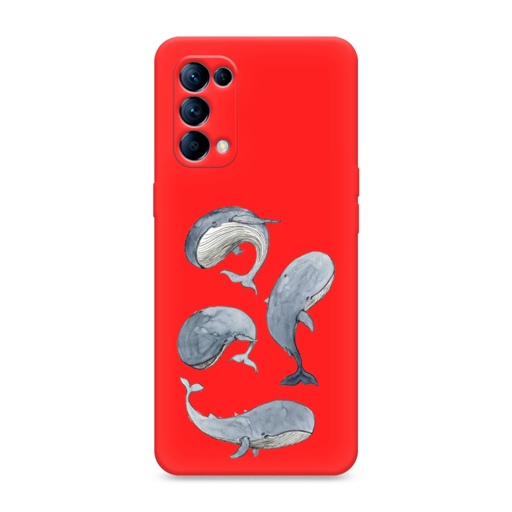 

Чехол Awog на Oppo Reno 5 "Киты", Разноцветный, 255253-1