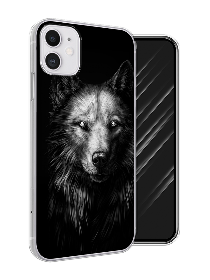 

Чехол Awog на Apple iPhone 11 / Айфон 11 "Волк черно белый", Разноцветный, 12150-1