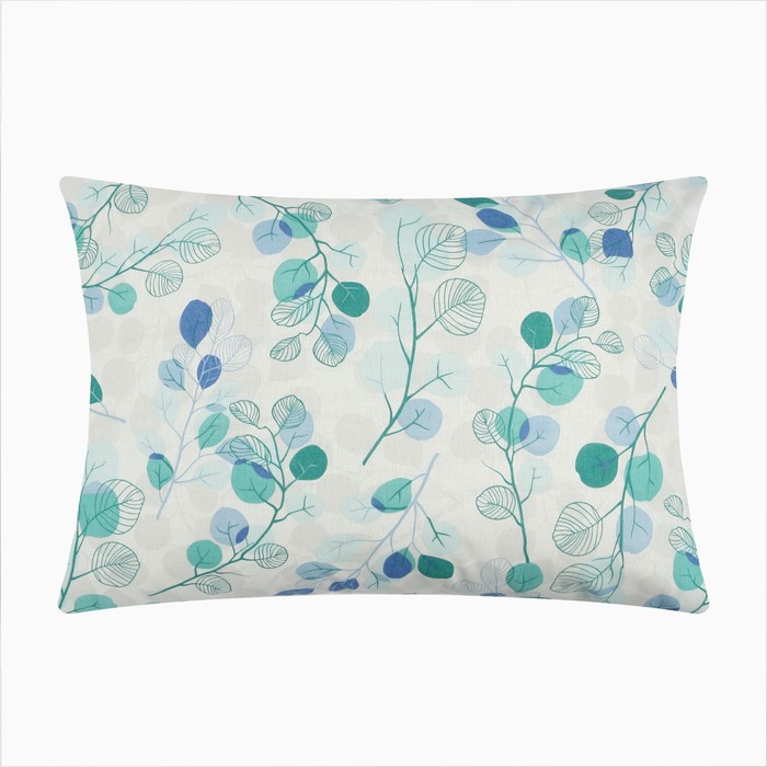 

Наволочка Экономь и Я "Эвкалипт" цвет синий, 50х70 см, 100% хлопок, бязь, 120 гр/м2