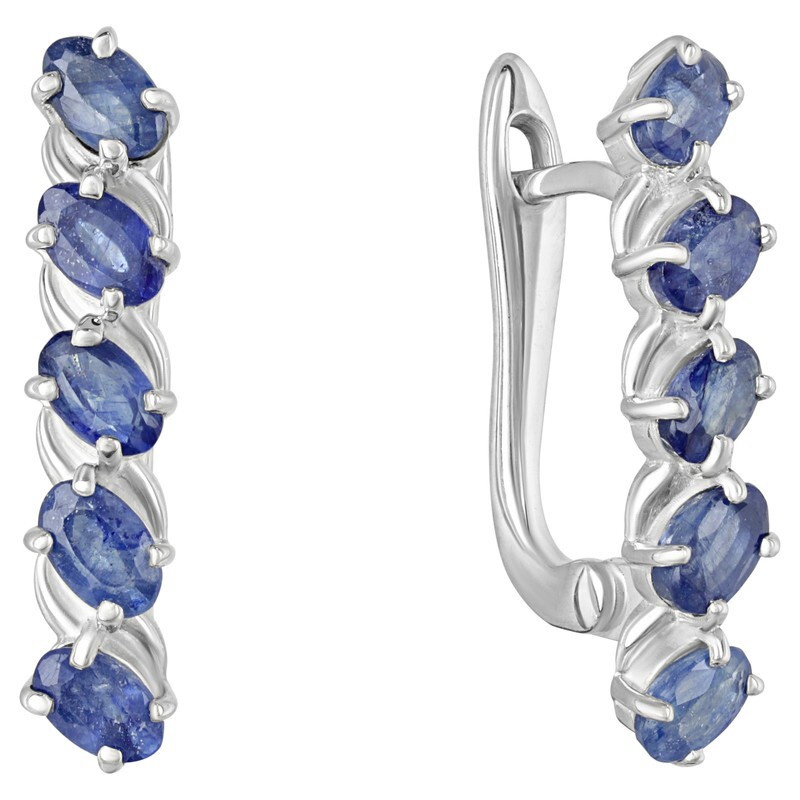 

Серьги из серебра с сапфиром LAZURIT-ONLINE 7979PD, 7979PD