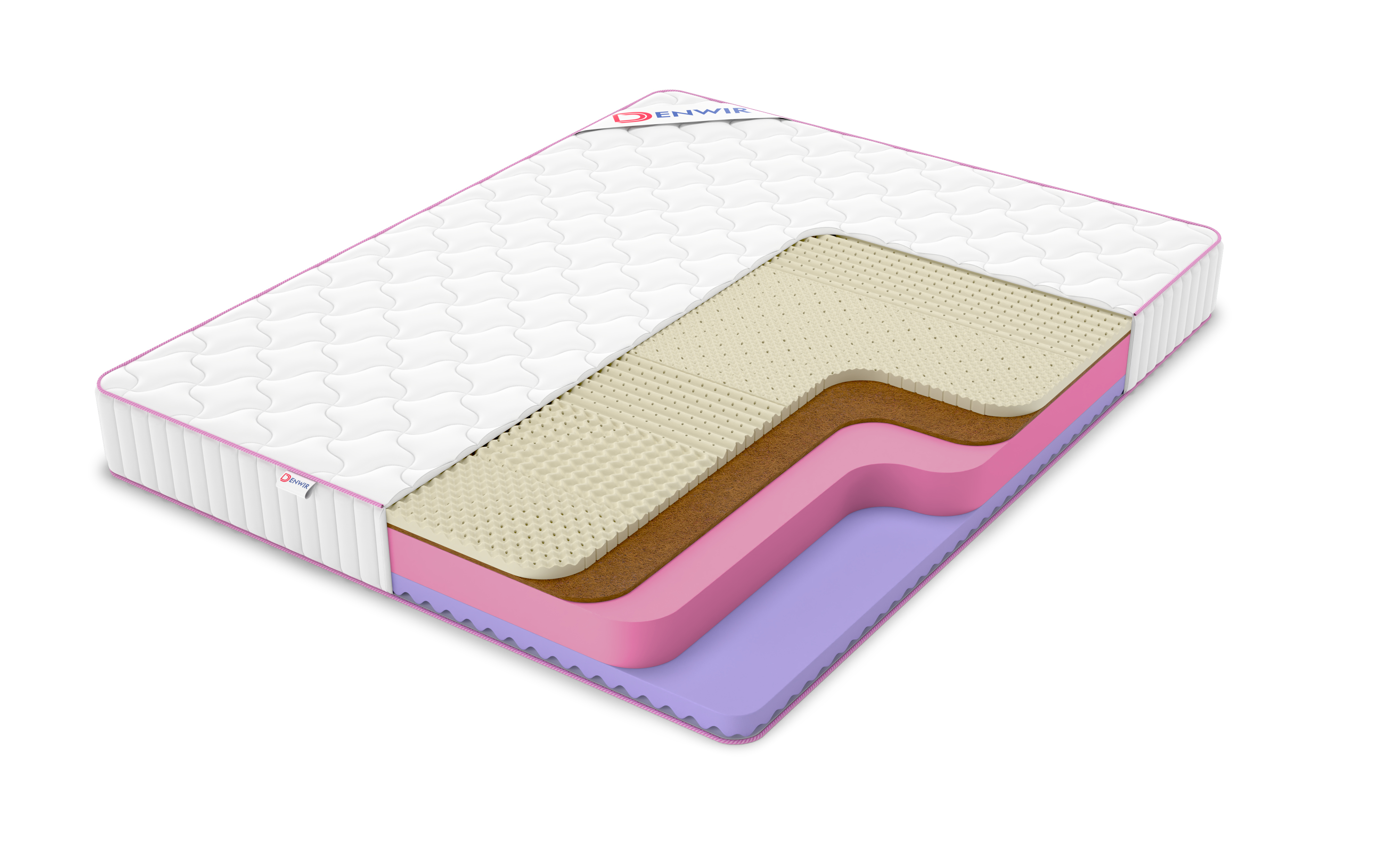 

Матрас беспружинный DENWIR MEGA FIVE BALANCE SOFT 19/chstmat_MFBS19_75x145, Белый, MEGA FIVE BALANCE SOFT 19