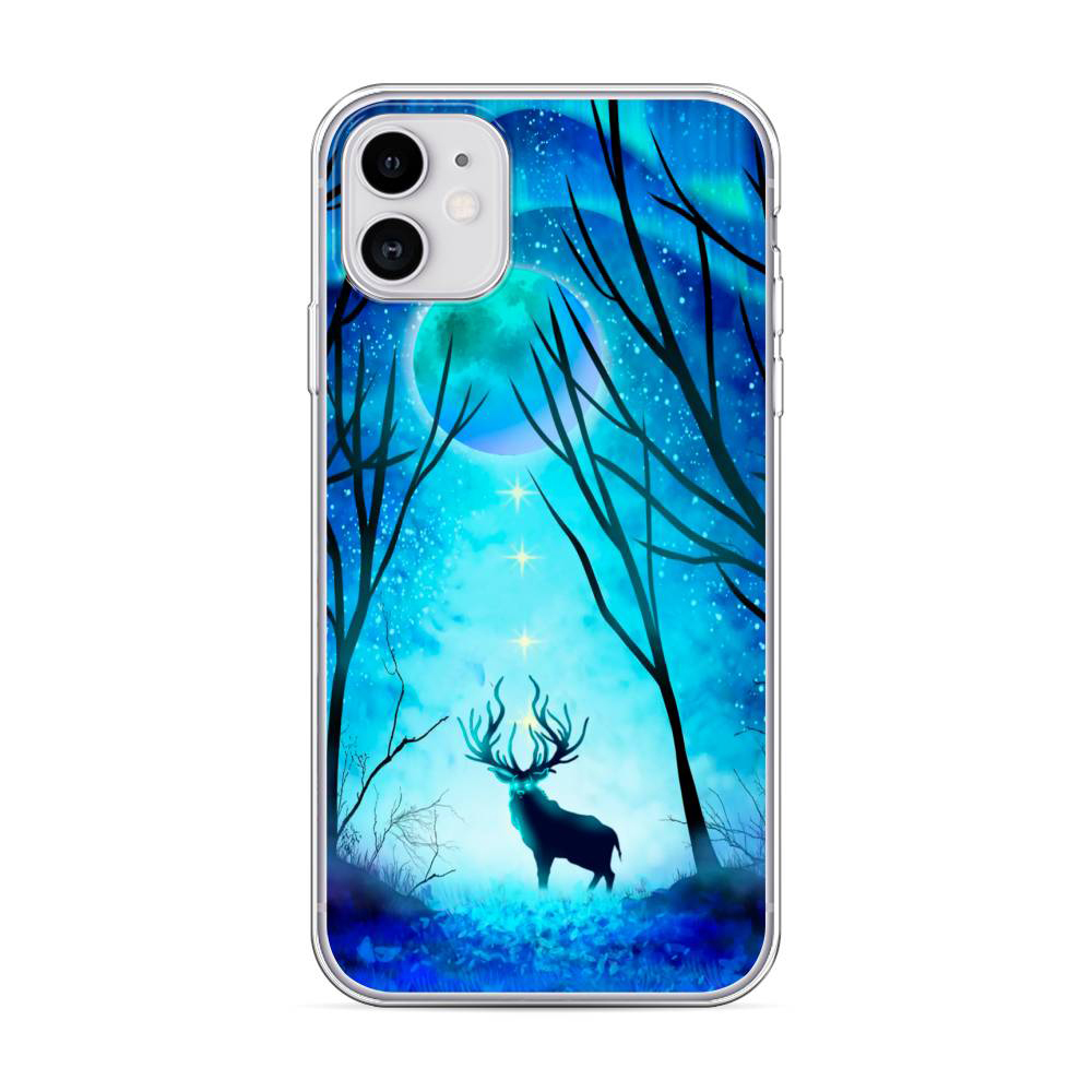 

Чехол Awog для Apple iPhone 11 "Олень северное сияние"