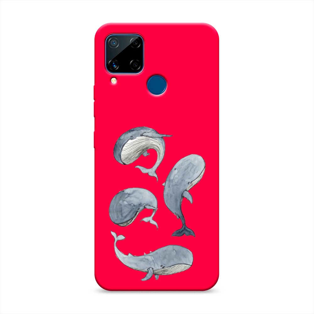 

Чехол Awog на Realme C15 "Киты", Разноцветный, 255053-1