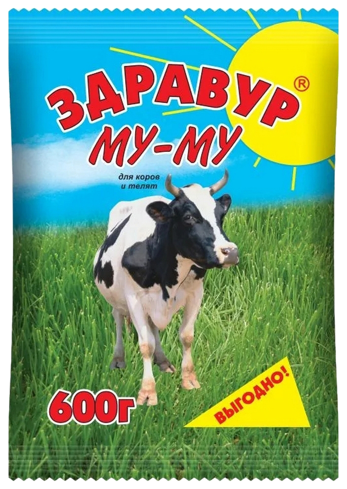 Премикс для коров и телят Ваше Хозяйство Му-му, 600 г