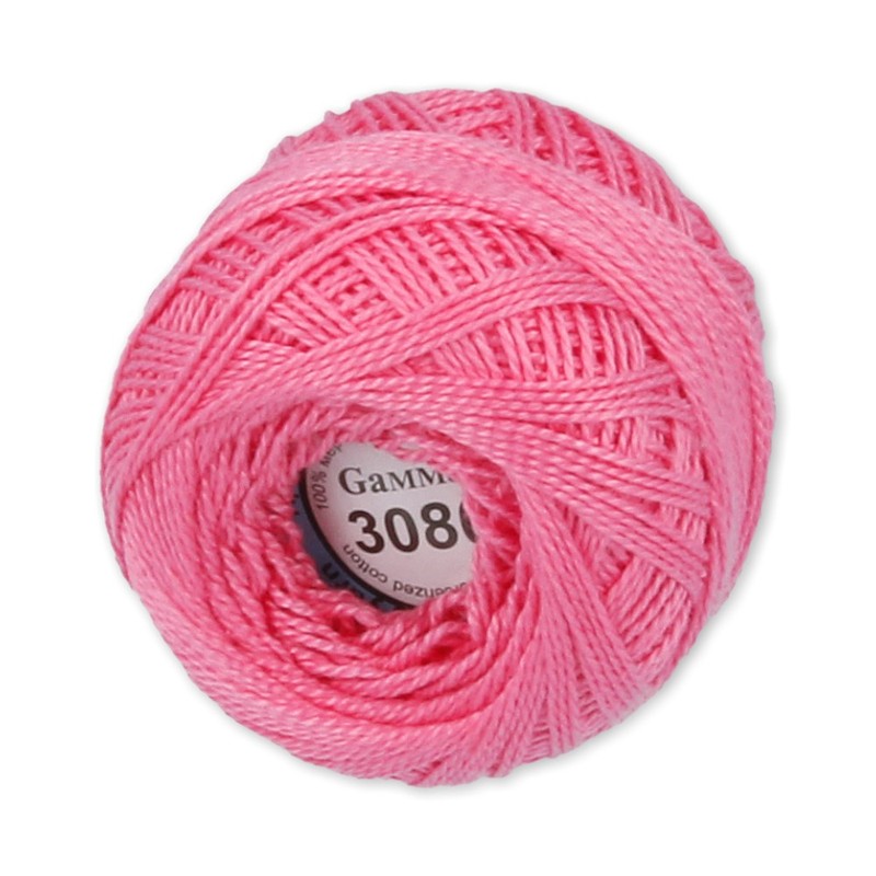 

Gamma Ирис, 100% хлопок, 10х10 г, 82 м+-3 м, №3080, ярко-розовый