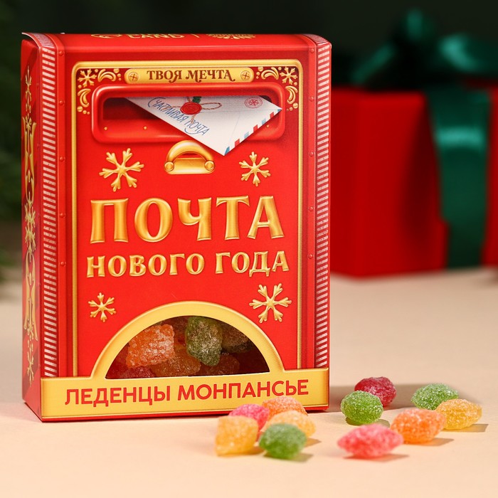 

Монпансье Фабрика Счастья новогодняя почта в коробке 100 г