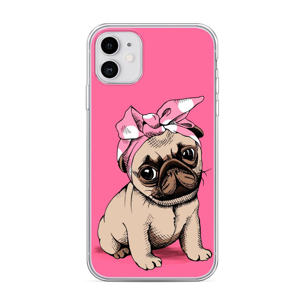 фото Чехол awog для apple iphone 11 "dog pin-up"