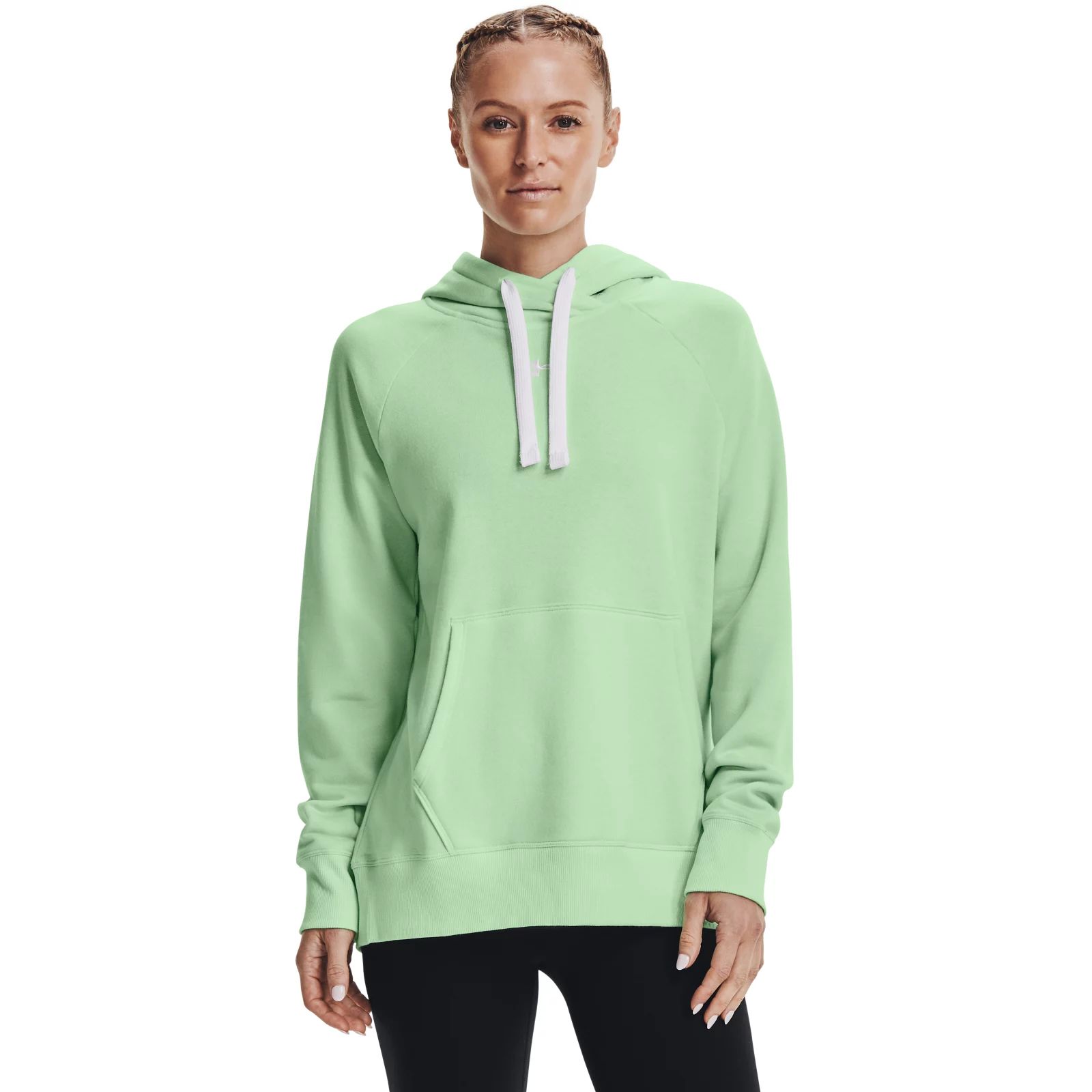 фото Худи женское under armour 1356317 зеленое s/m