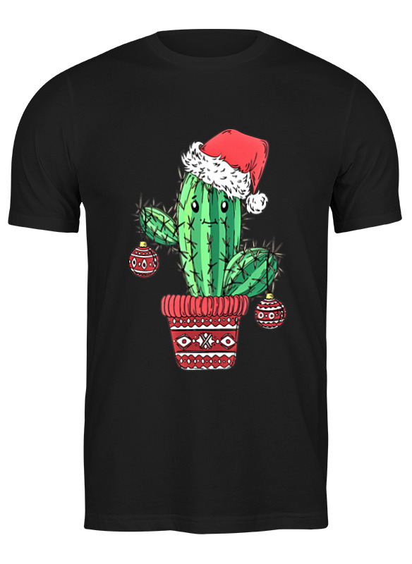 

Футболка мужская Printio Новогодняя черная XL, Новогодняя