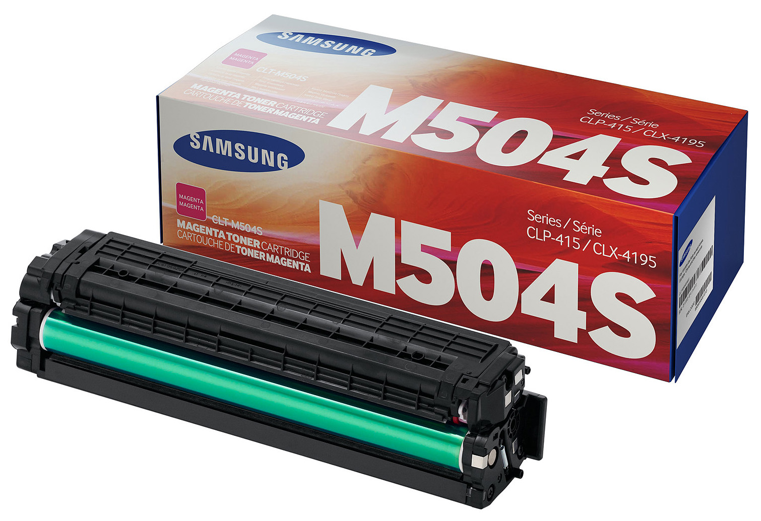 Картридж для лазерного принтера Samsung CLT-M504S, пурпурный, оригинал