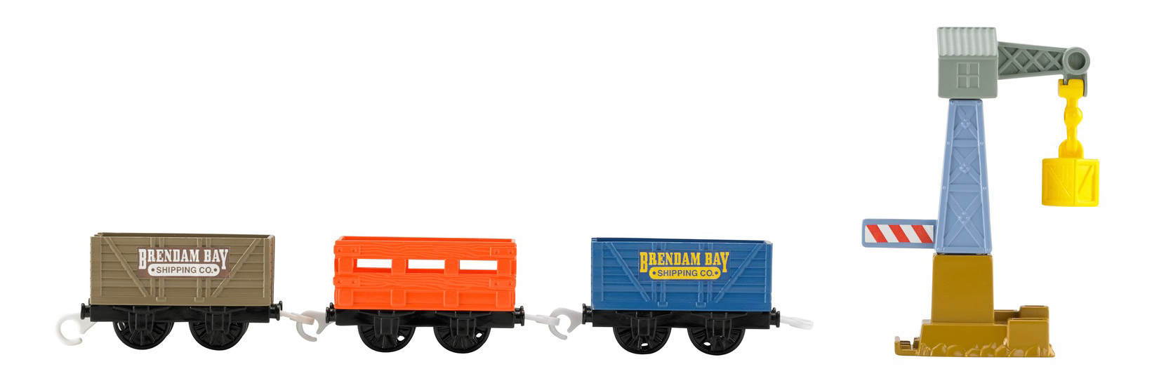 фото Вагон fisher-price thomas набор из трех грузовых вагонов bmk80 bdp01