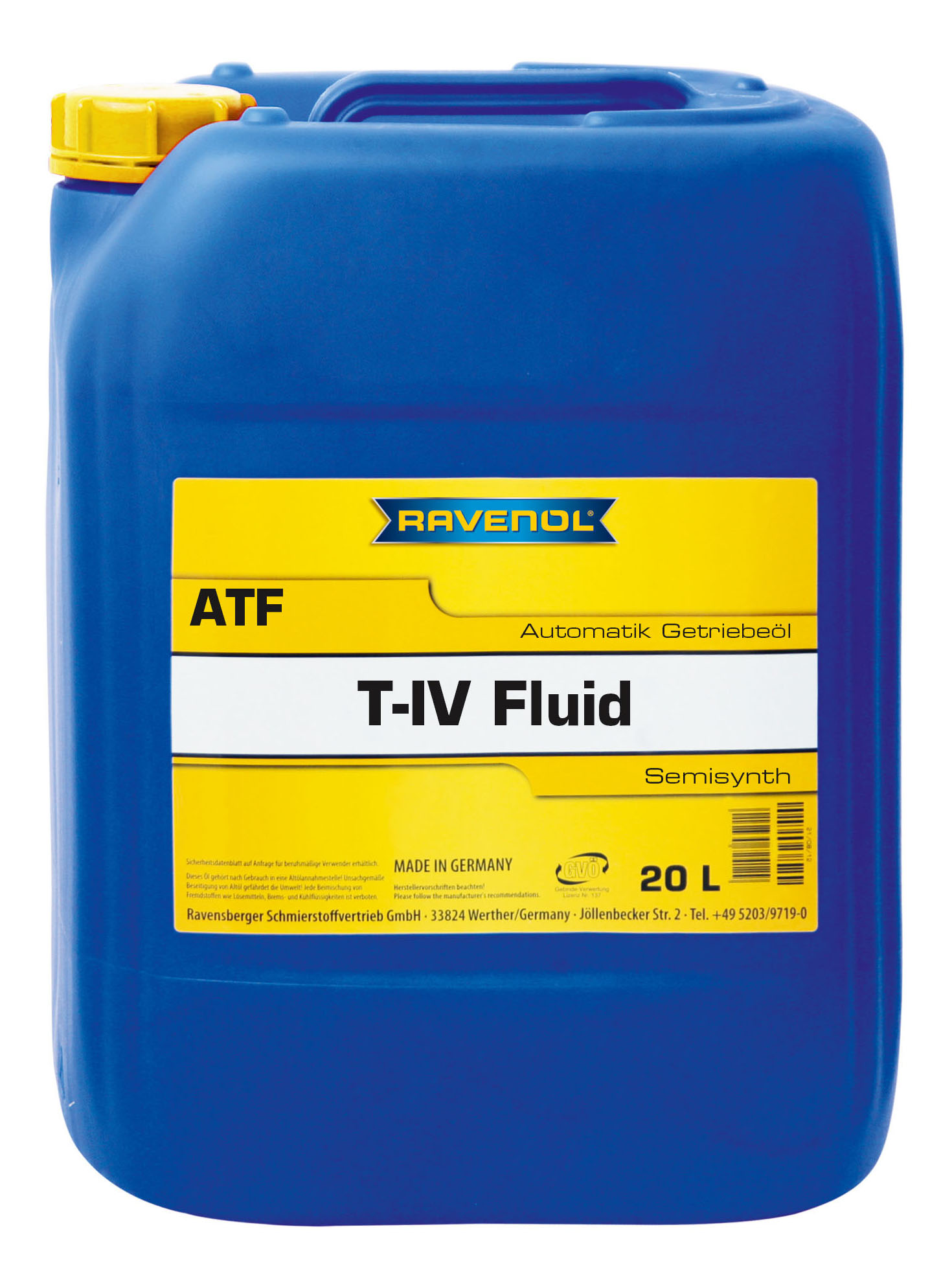 

Трансмиссионное масло RAVENOL 4014835733022 ATF T-IV Fluid, трансмиссионное масло ATF T-IV Fluid (20л) (4014835733022)