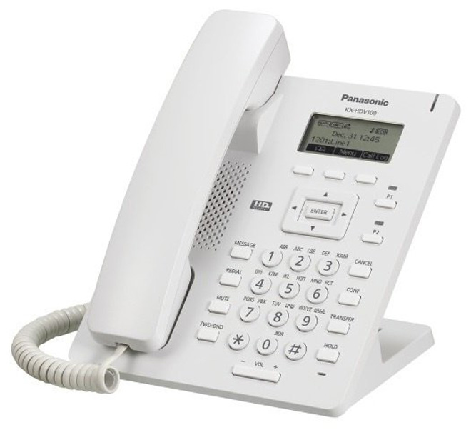 фото Телефон ip panasonic kx-hdv100ru белый