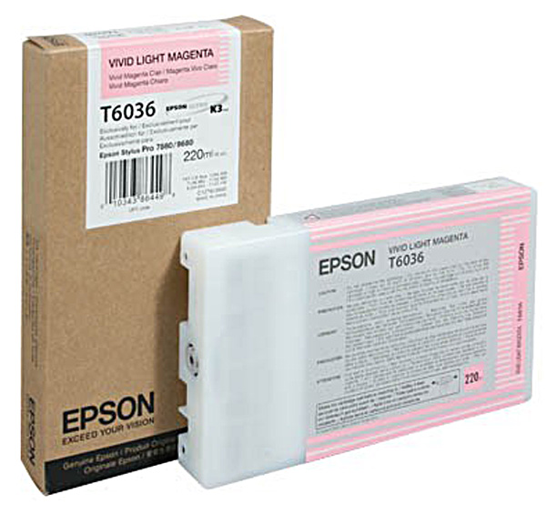 Картридж для струйного принтера Epson C13T603600, светло-пурпурный, оригинал