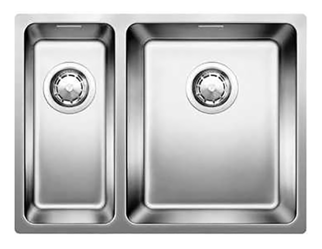 

Мойка для кухни из нержавеющей стали Blanco Andano 340180-U 518321, Серебристый, Andano без клапана