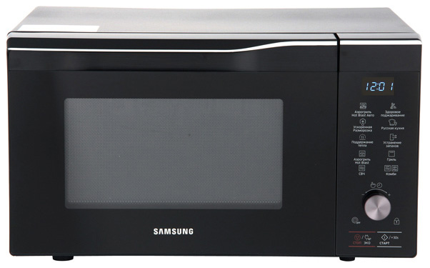 фото Микроволновая печь с грилем и конвекцией samsung mc32k7055ct/bw black