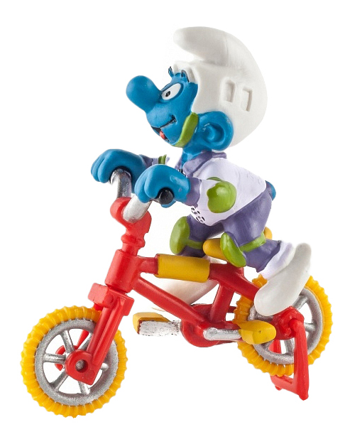 Фигурка персонажа The Smurfs Гномик на велосипеде