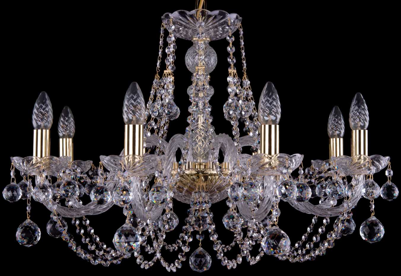 

Люстра подвесная Bohemia Ivele Crystal 1406/8/240/G/Balls, 1406/8/240/G/Balls