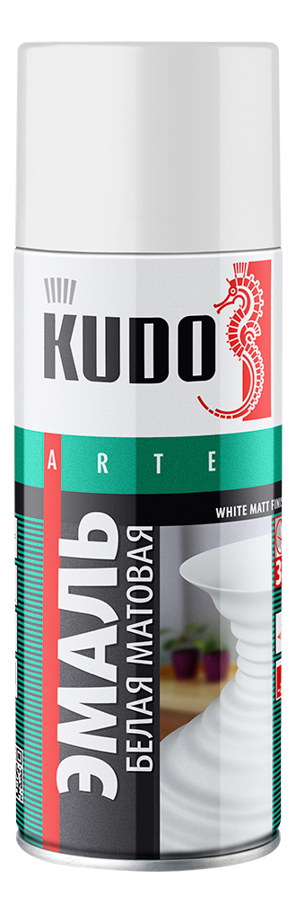 Эмаль универсальная KUDO KU1101 матовая 520 мл