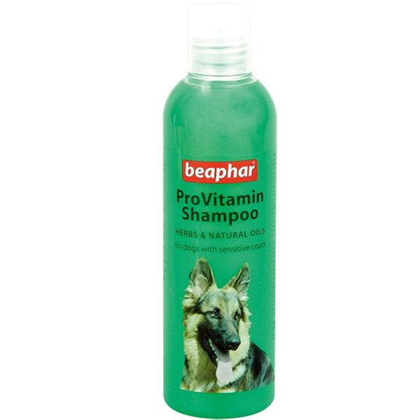 фото Шампунь для собак beaphar provitamin herbs&natural oils для чувствительной кожи, 250 мл
