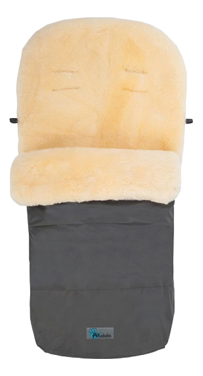 фото Конверт-мешок для детской коляски altabebe mt2200lp lambskin-footmuff dark grey