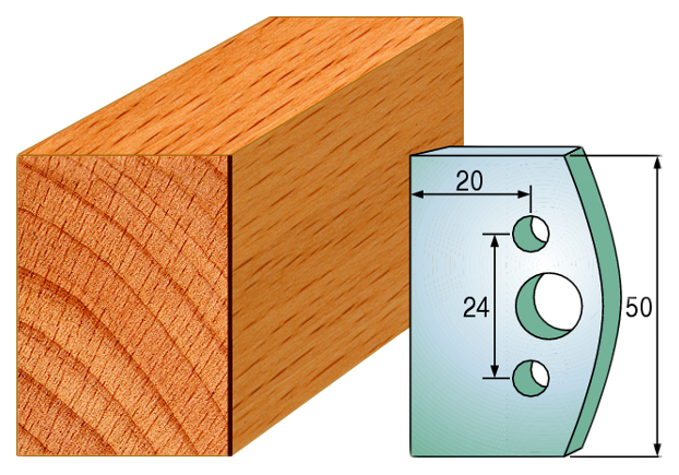 Комплект из 2-х ножей 50x4 SP CMT 690.500